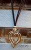 HEART ON HEART NECKLACE & EARRING SET GOLD COLOR