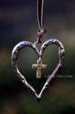 CROSS TO MY HEART RUSTIC VICTORIAN NECKLACE