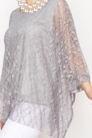 I'M ETERNALLY YOURS BLACK LACE EMBELLISHED DRESS TUNIC