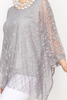 Confident Glamour Tunic Gray Timeless & Fabulous