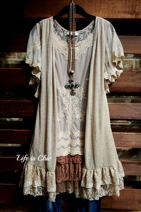 BELIEVE IN MAGIC OF NEW BEGINNINGS LACE VEST IN TAUPE [product vendor] - Life is Chic Boutique