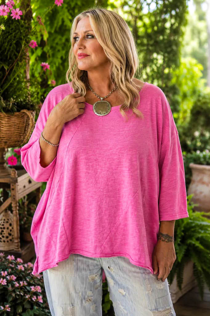 Be Free Top 100% Cotton - Dragonfruit Berry