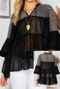 6-14 SIZE - BOHO BLACK DRESS-----------SALE