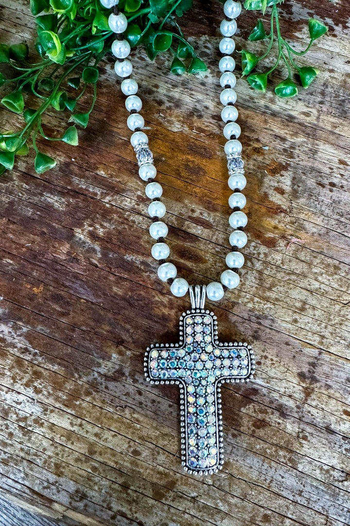 Angel Of Music Cross Necklace