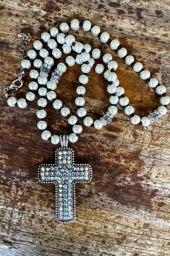 Angel Of Music Cross Necklace