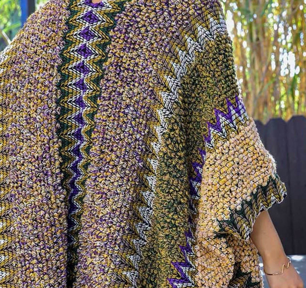 Authentic Beauty Bohemian Crochet Kimono in Mustard Green