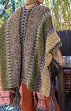 Authentic Beauty Bohemian Crochet Kimono in Mustard Green