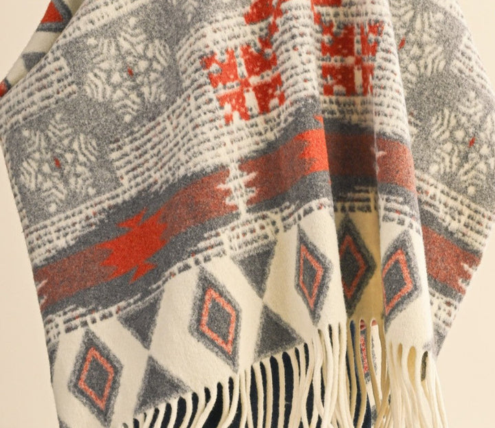 PERFECTLY COMFY AND COZY MULTI-COLOR RUANA KIMONO