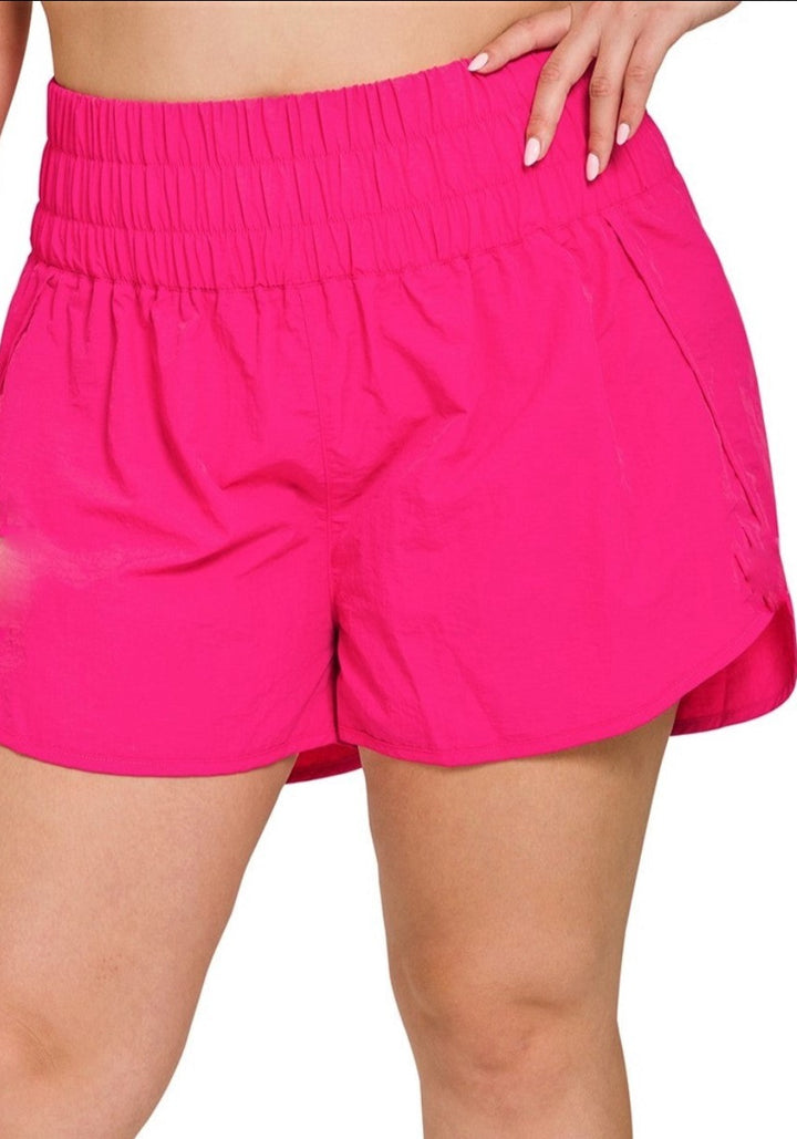 Pretty Comfy Fuchsia Plus Size Women's Shorts -----------Sale