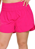 Pretty Comfy Fuchsia Plus Size Women's Shorts