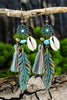 Bohemian Fringe Earrings With Feathers Designs