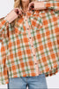 PLAID SHIRT IN RUST & MULTI-COLOR---------SALE