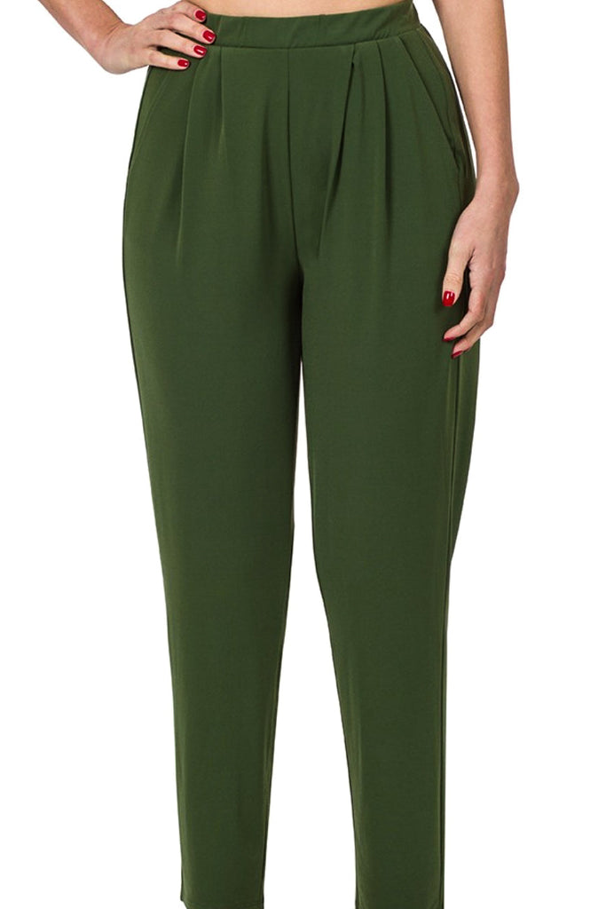 ANYTIME PERFECT COMFY PANTS IN OLIVE