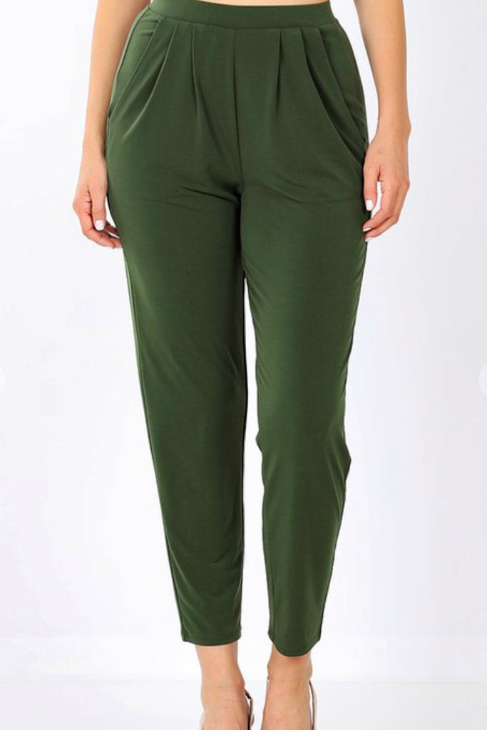 ANYTIME PERFECT COMFY PANTS IN OLIVE
