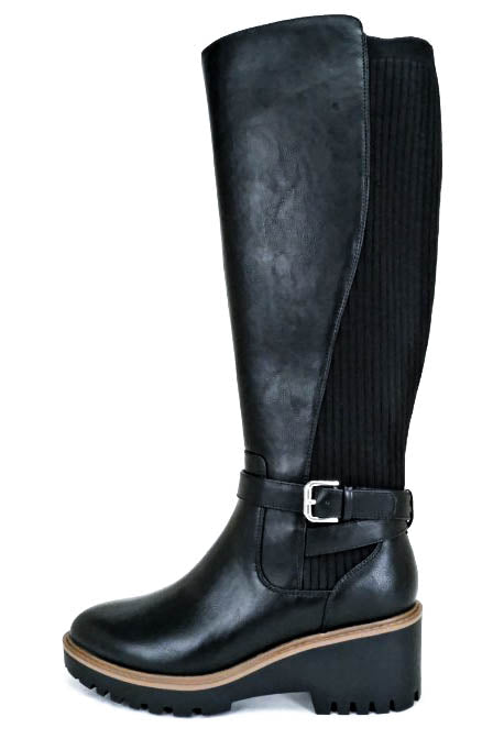 NEW BEGINNINGS PRETTY DESIGN BOOTS IN BLACK------------SALE