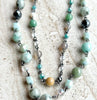 Rustic Natural Stone Amazonite Positive Energy Necklace