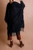 ENJOY THE JOURNEY BOHO KIMONO IN BLACK