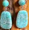 MY LUCK CHARM NATURAL STONE AMAZONITE EARRINGS