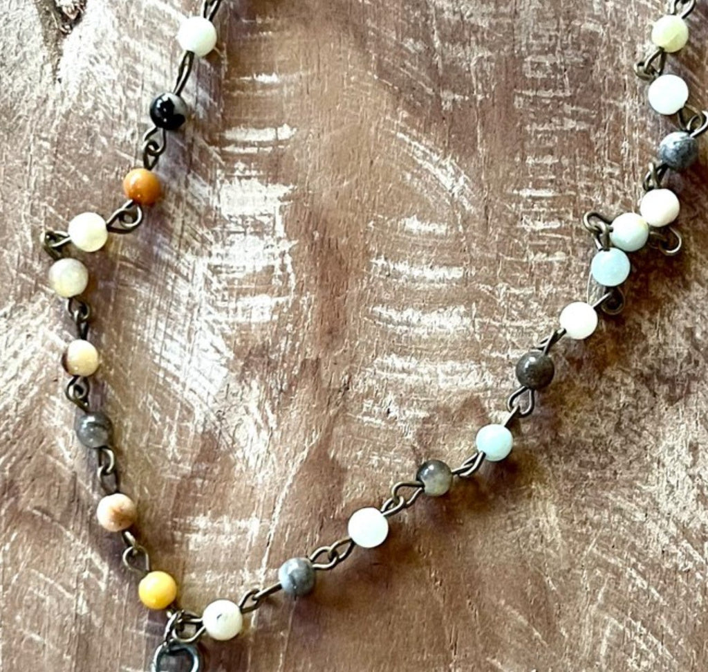 Timeless Treasures Amazonite Stone Necklace