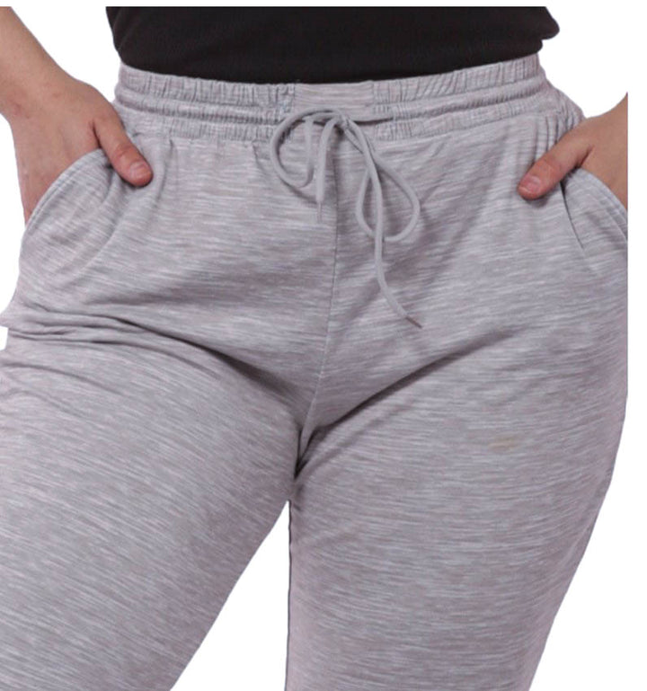 Comfy Fleece High Waist Jogger Sweatpants Pockets in Gray-------SALE