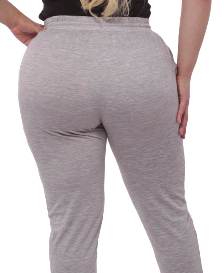 Comfy Fleece High Waist Jogger Sweatpants Pockets in Gray-------SALE