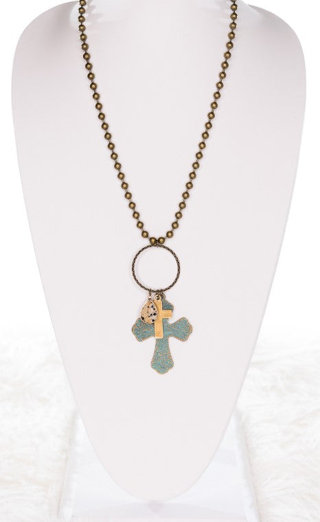 Rays Of Hope Cross Necklace