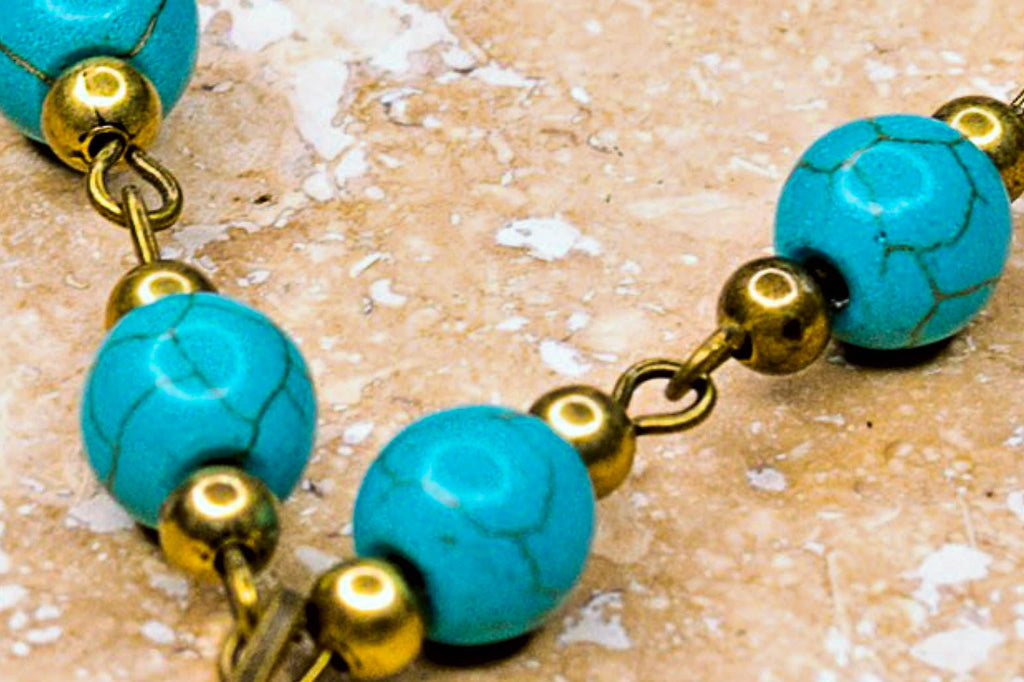 My Wish Upon A Star Necklace in Blue Turquoise