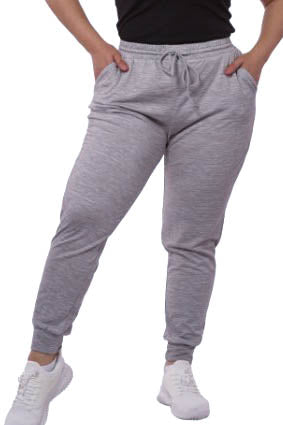 Comfy Fleece High Waist Jogger Sweatpants Pockets in Gray-------SALE