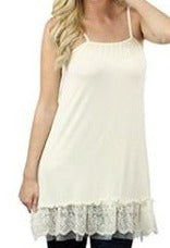 SO THIS IS LOVE LACE SLIP DRESS EXTENDER IN CREAM [product vendor] - Life is Chic Boutique