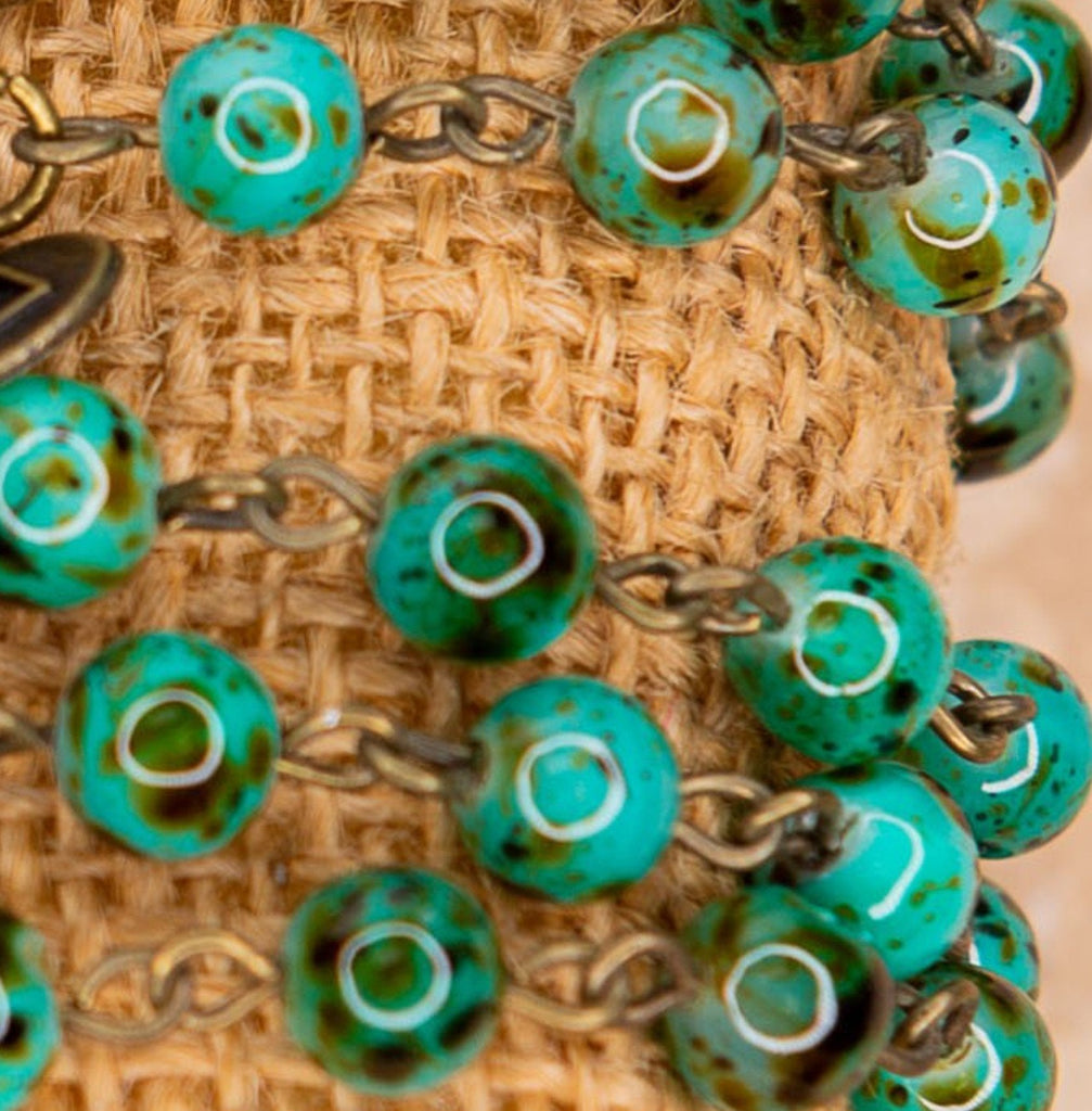A FAIRYTALE NECKLACE TURQUOISE STONE BEADS