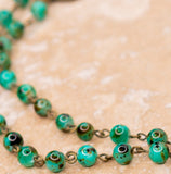 A FAIRYTALE NECKLACE TURQUOISE STONE BEADS