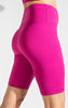 2X-3X SIZE - Plus Size High Rise Lycra Short in Hot Pink------Sale