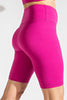 2X-3X SIZE - Plus Size High Rise Lycra Short in Hot Pink------Sale