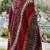 Authentic Beauty Bohemian Crochet Kimono in Maroon & Multi