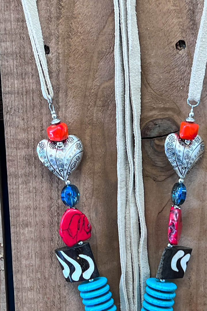 Santa Fe Cross Vibrant Art - Natural Stone