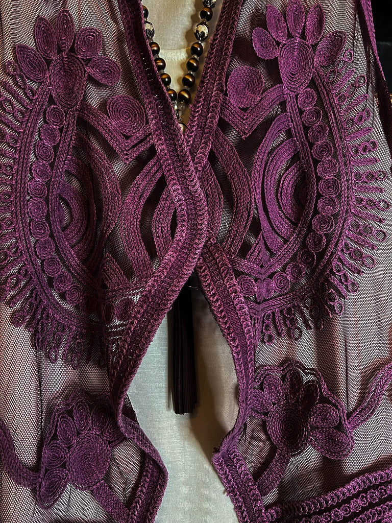 FOREVER KIND OF LOVE PLUM LACE VEST