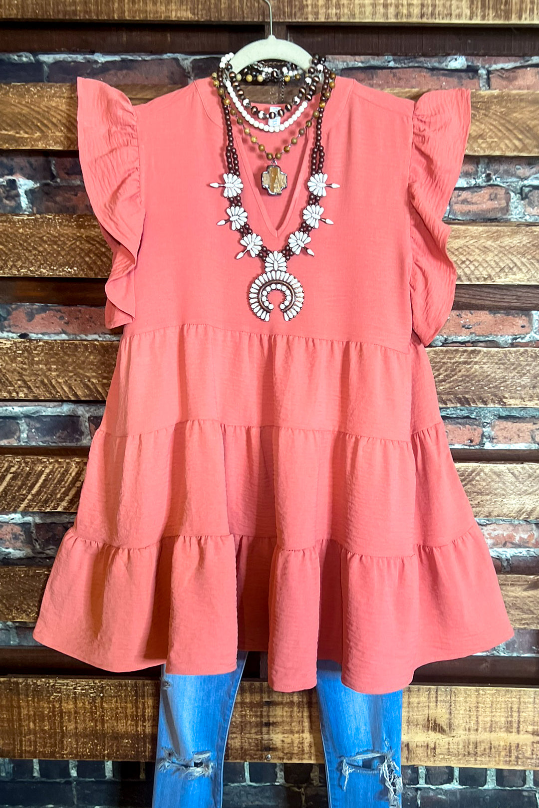 ASH ROSE BABYDOLL TOP-----------------SALE