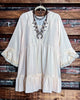 16-18 SIZE - BEIGE LACE TRIM DRESS TUNIC----------SALE