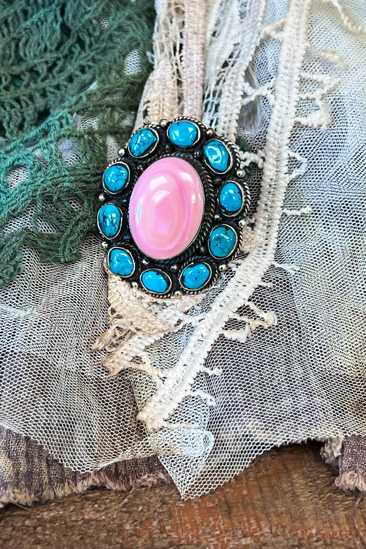 Forever Timeless Turquoise Handmade Ring German Silver