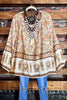 14-18 Size - Bohemian Tunic in Natural & Multi-------Sale