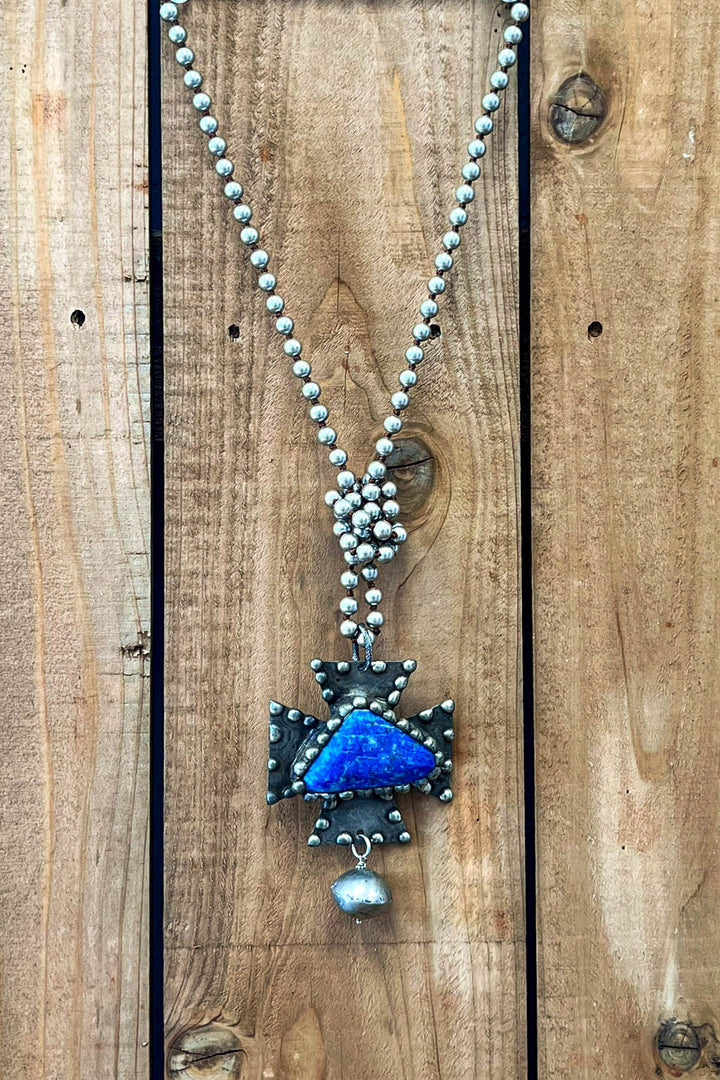 The Warrior Natural Gemstone Necklace - Lapis Lazuli