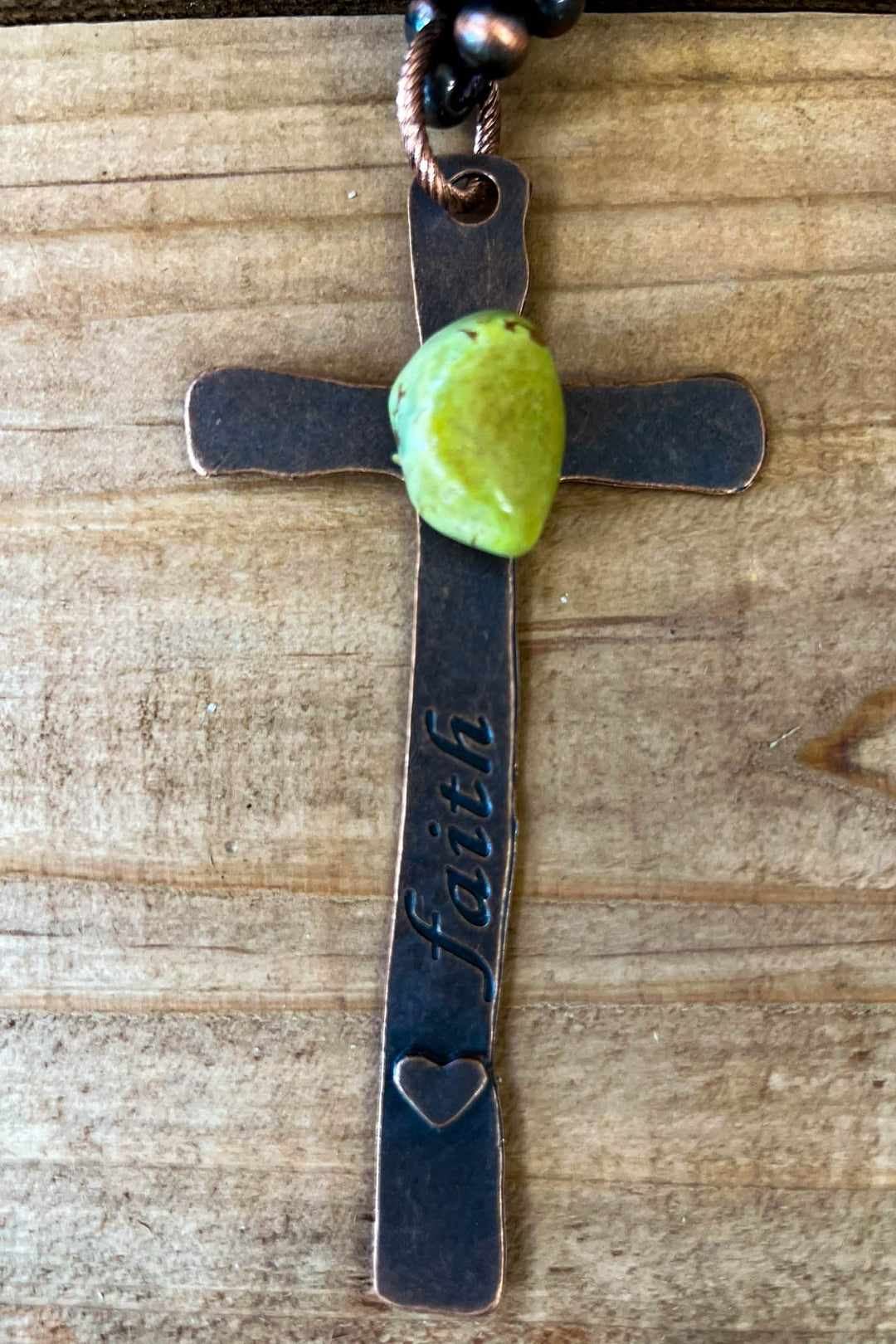 Faith Boho- Rustic Cross Necklace