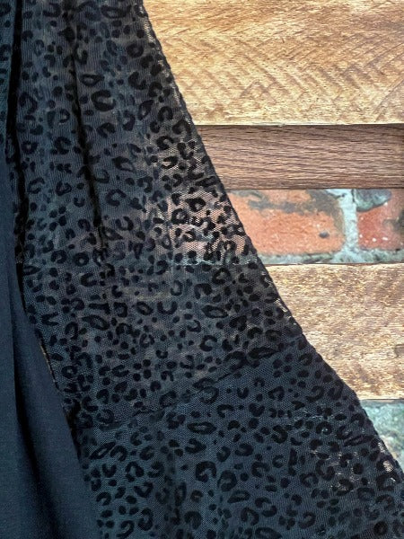 An Absolute Treasure Black Leopard Print Tunic