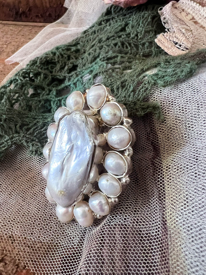 Pearls Are Always Appropriate Baroque Pearl Handmade Ring
