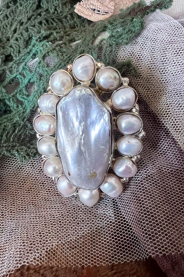 Pearls Are Always Appropriate Baroque Pearl Handmade Ring