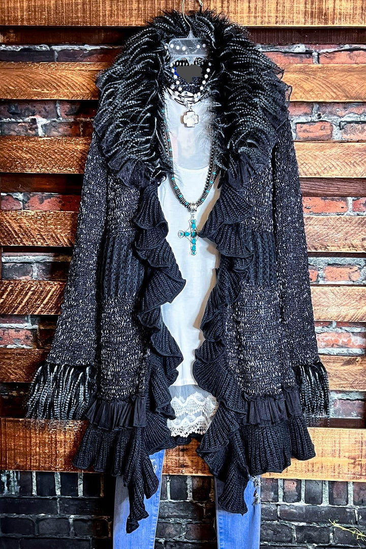 6-10 STYLISH CARDIGAN SWEATER IN GRAY------SALE