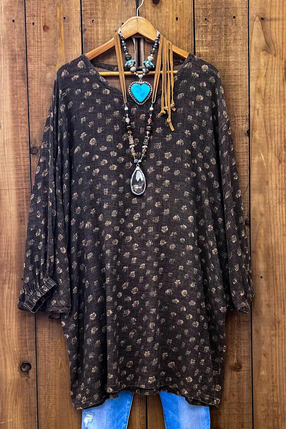 The Rocky Mountains Easy LookTunic - 100% Cotton - Made in USA