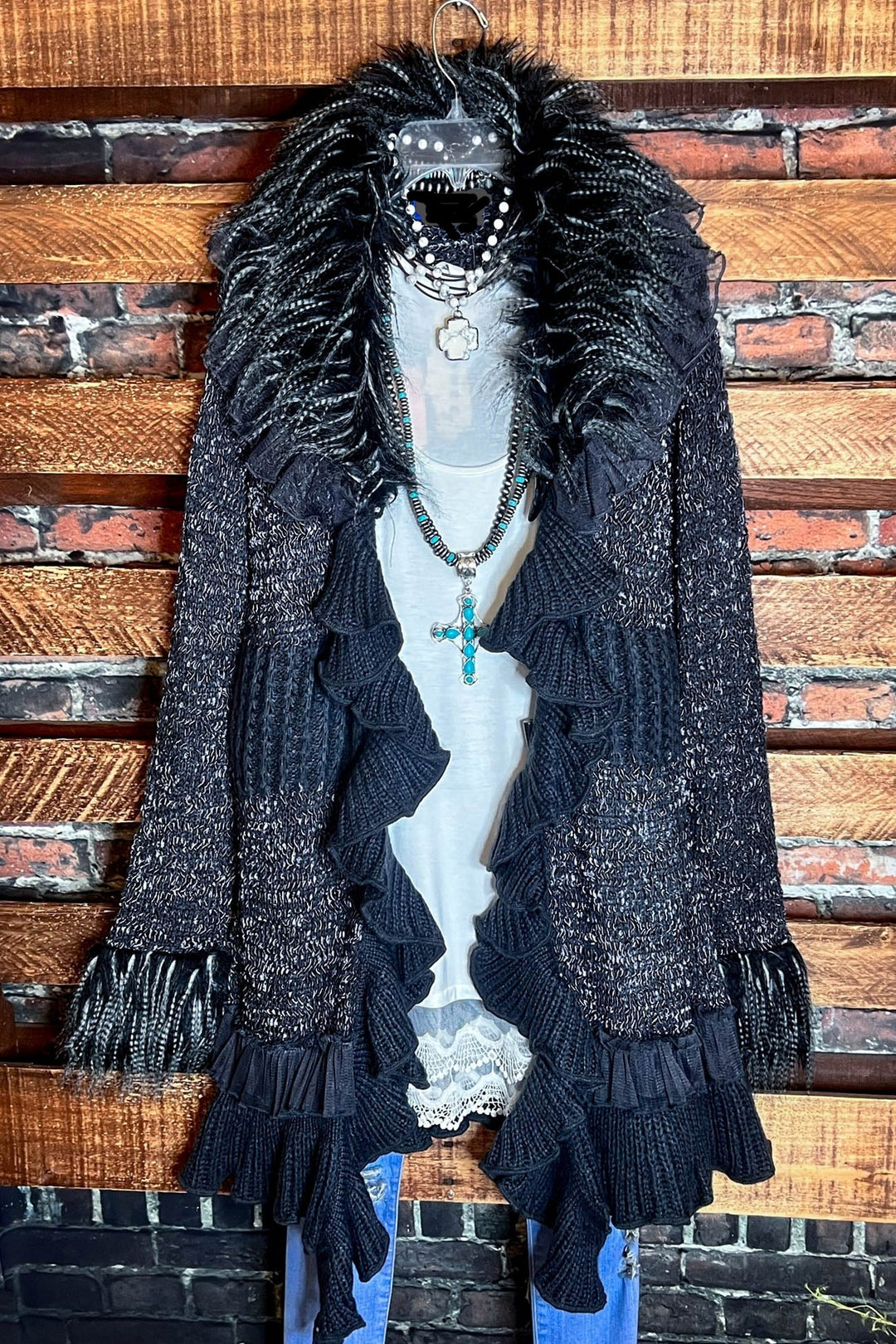 6-10 STYLISH CARDIGAN SWEATER IN GRAY------SALE