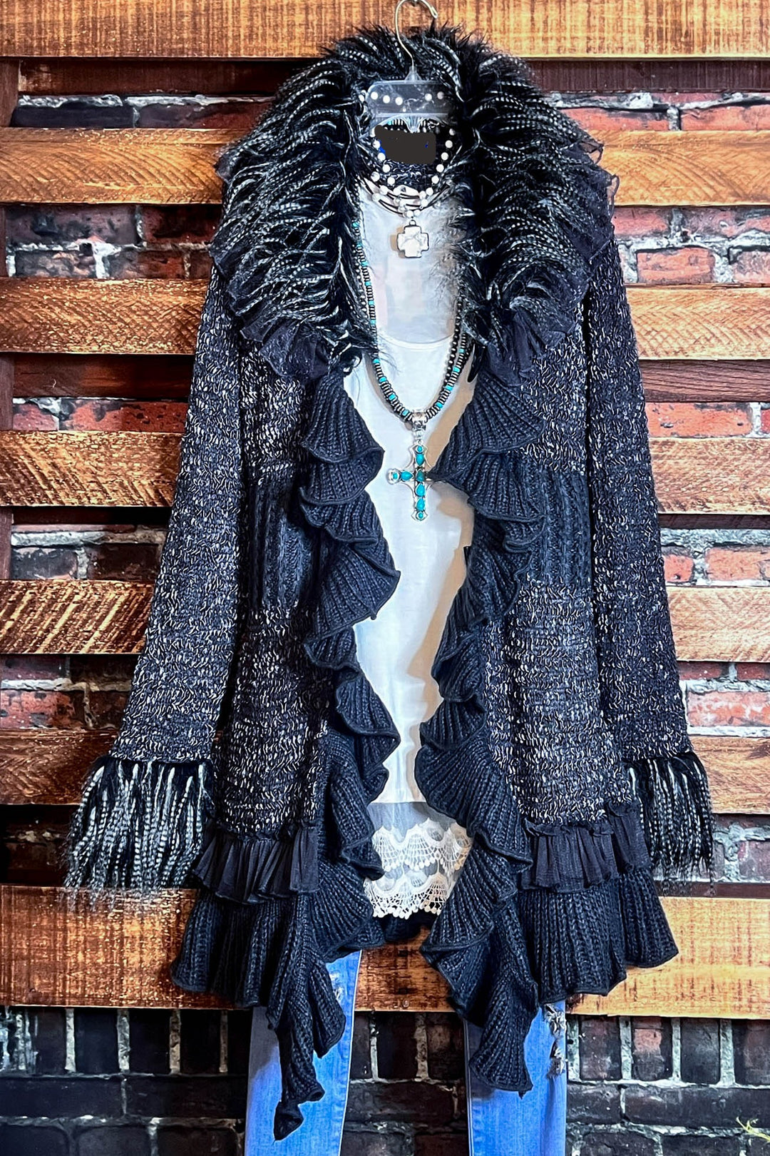 6-10 STYLISH CARDIGAN SWEATER IN GRAY------SALE