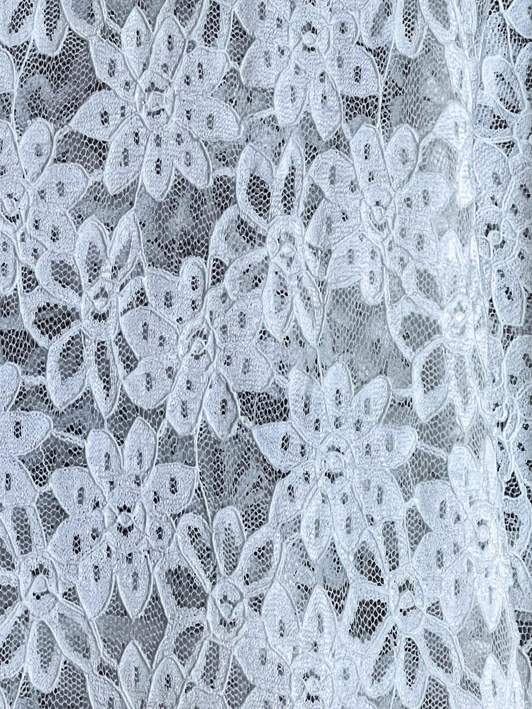 Young At Heart Timeless Pretty Lace 2Pcs Set 3Q Sleeve in White